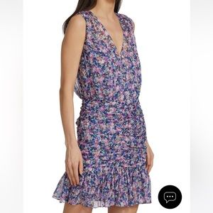 Veronica Beard 100% Silk floral Cayson dress